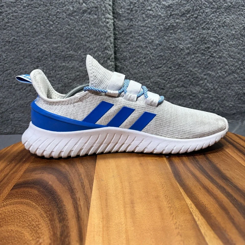 Adidas Kaptir Super Mens Grey Royal Blue Running Shoes FW6473 Size 11.5